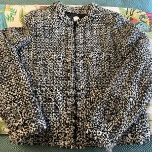 Classic JCrew black and white blazer